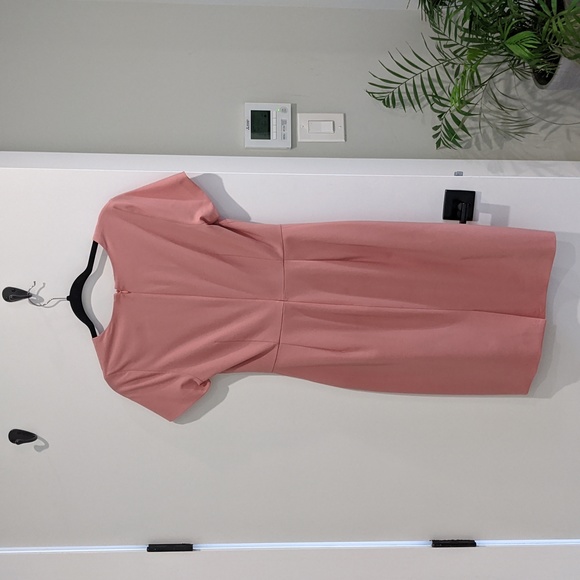 Wool JCrew sheath dress with sleeves in blush color- size 2 - Picture 4 of 7